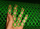 20mmx20mmのIso9001証明書の緑のプラスチック網0.1cm Apeture