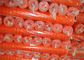 70 x 40mm Ldpeのオレンジ塀の網の幅1m